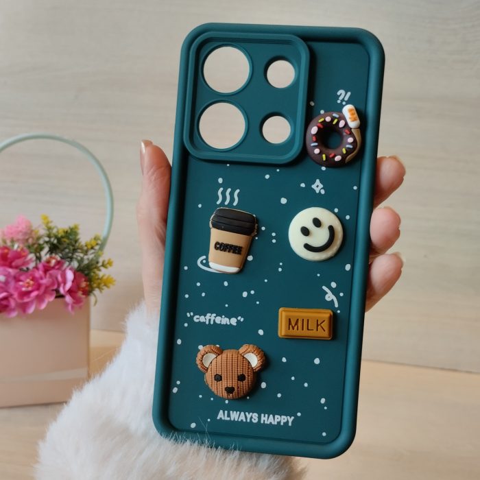 Чохол для xiaomi redmi Note 13 4g силіконовий з 3-D наклейками TPU Toys Case (зелений) - Зображення 2