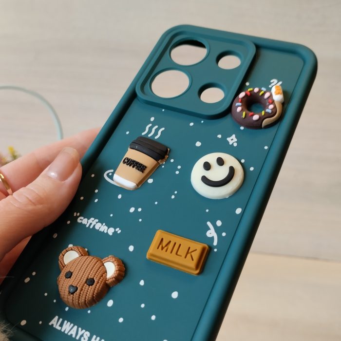 Чохол для xiaomi redmi Note 13 4g силіконовий з 3-D наклейками TPU Toys Case (зелений) - Зображення 6