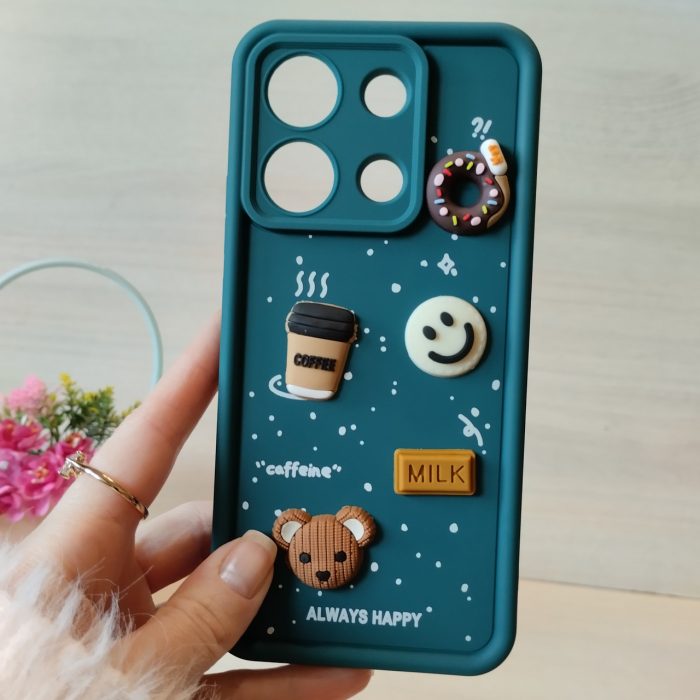Чохол для xiaomi redmi Note 13 4g силіконовий з 3-D наклейками TPU Toys Case (зелений) - Зображення 3