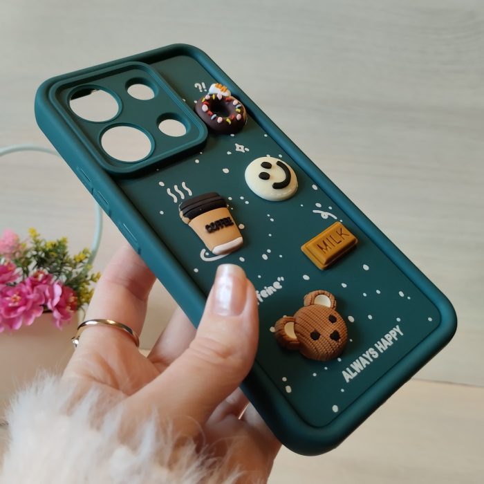 Чохол для xiaomi redmi Note 13 4g силіконовий з 3-D наклейками TPU Toys Case (зелений) - Зображення 7