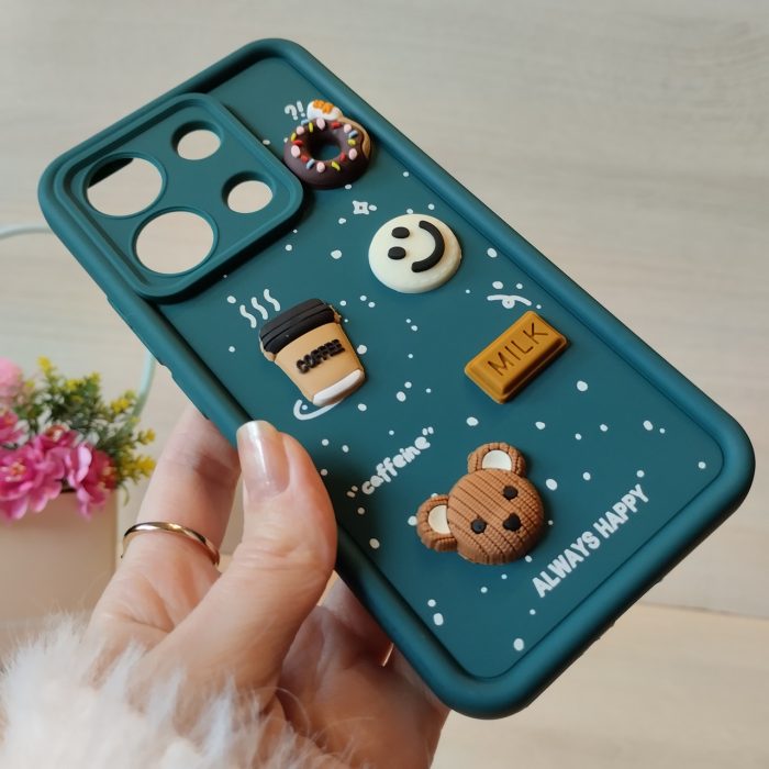 Чохол для xiaomi redmi Note 13 4g силіконовий з 3-D наклейками TPU Toys Case (зелений) - Зображення 4
