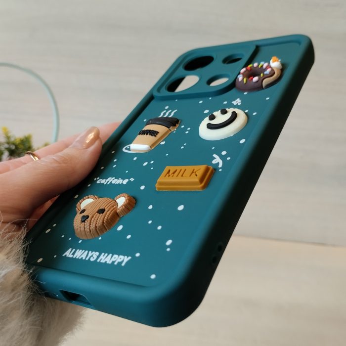 Чохол для xiaomi redmi Note 13 4g силіконовий з 3-D наклейками TPU Toys Case (зелений) - Зображення 8