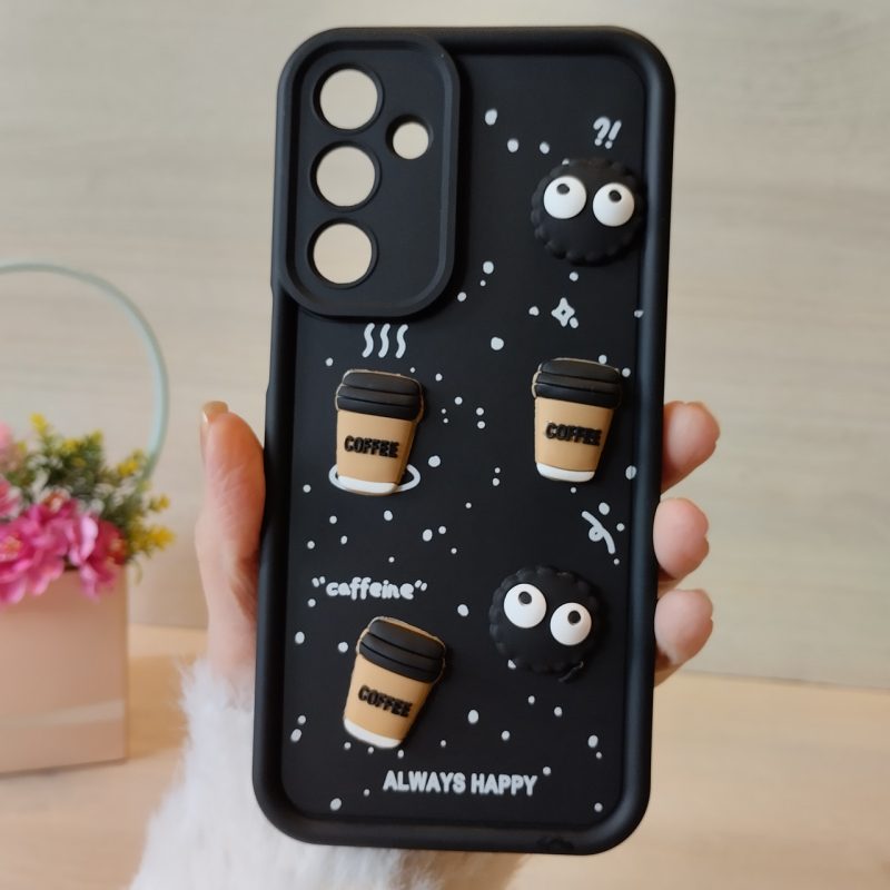 Чохол на Samsung A26 5g силіконовий з 3-D наклейками TPU Toys Case (чорний)