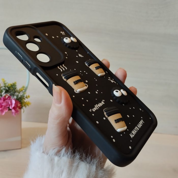 Чохол на Samsung A26 5g силіконовий з 3-D наклейками TPU Toys Case (чорний) - Зображення 3