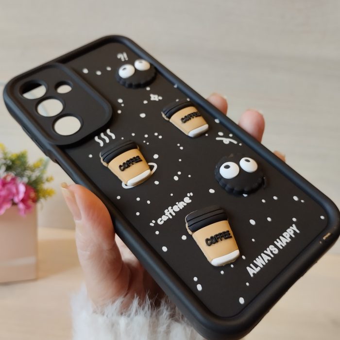 Чохол на Samsung A26 5g силіконовий з 3-D наклейками TPU Toys Case (чорний) - Зображення 4