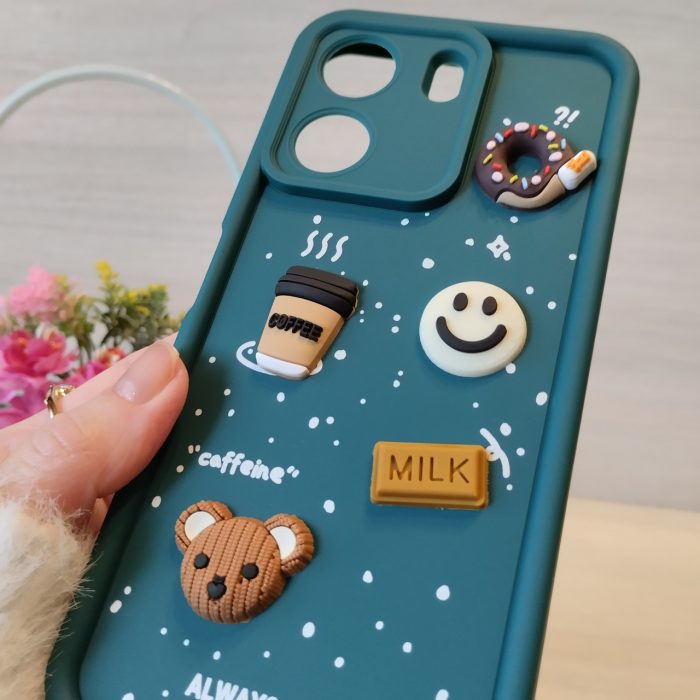 Чохол для Poco c65 силіконовий з 3-D наклейками TPU Toys Case (зелений) - Зображення 8