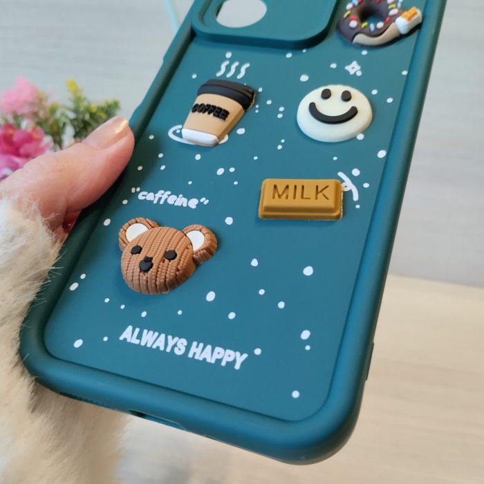 Чохол для Poco c65 силіконовий з 3-D наклейками TPU Toys Case (зелений) - Зображення 7