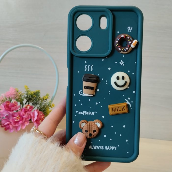 Чохол для Poco c65 силіконовий з 3-D наклейками TPU Toys Case (зелений) - Зображення 2