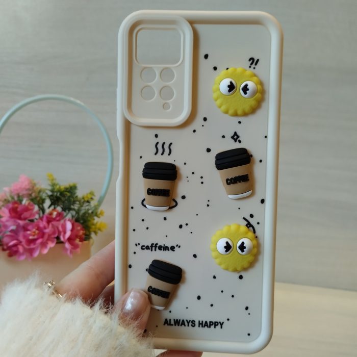 Чохол для xiaomi redmi Note 12 pro 4g силіконовий з 3-D наклейками TPU Toys Case (білий) - Зображення 2