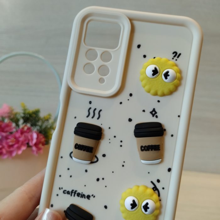 Чохол для xiaomi redmi Note 12 pro 4g силіконовий з 3-D наклейками TPU Toys Case (білий) - Зображення 7