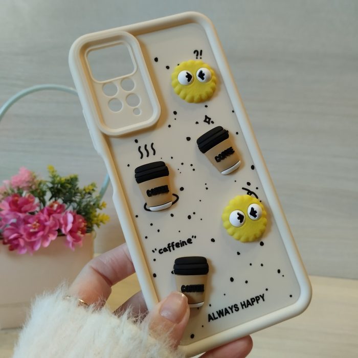 Чохол для xiaomi redmi Note 12 pro 4g силіконовий з 3-D наклейками TPU Toys Case (білий) - Зображення 4