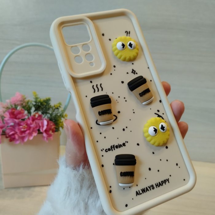 Чохол для xiaomi redmi Note 12 pro 4g силіконовий з 3-D наклейками TPU Toys Case (білий) - Зображення 3