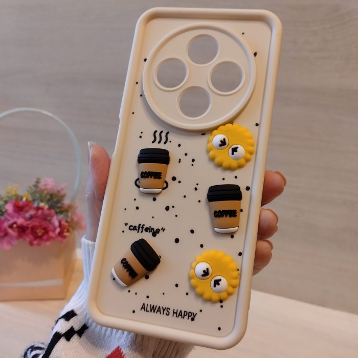 Чохол для Poco c75 силіконовий з 3-D наклейками TPU Toys Case (білий) - Зображення 3