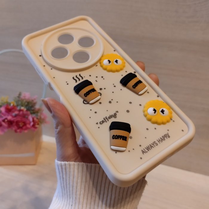 Чохол для Poco c75 силіконовий з 3-D наклейками TPU Toys Case (білий) - Зображення 8