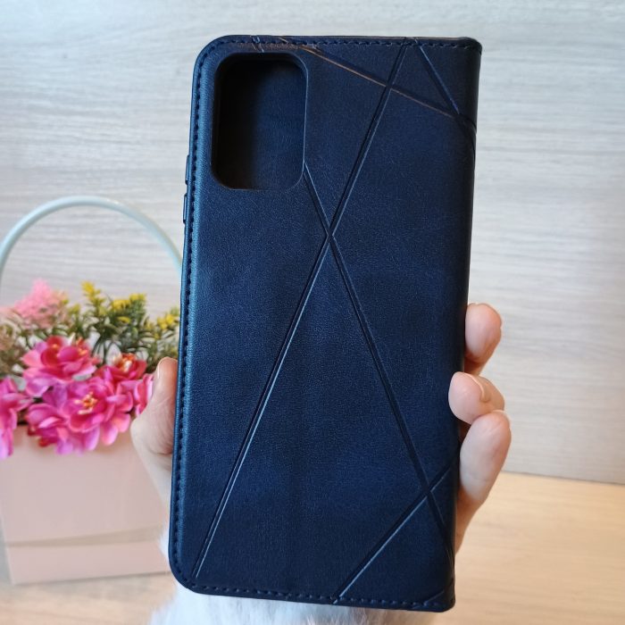 Чохол для Poco m5s книжка підставка з магнітом і візитницею Business Leather синій - Зображення 2