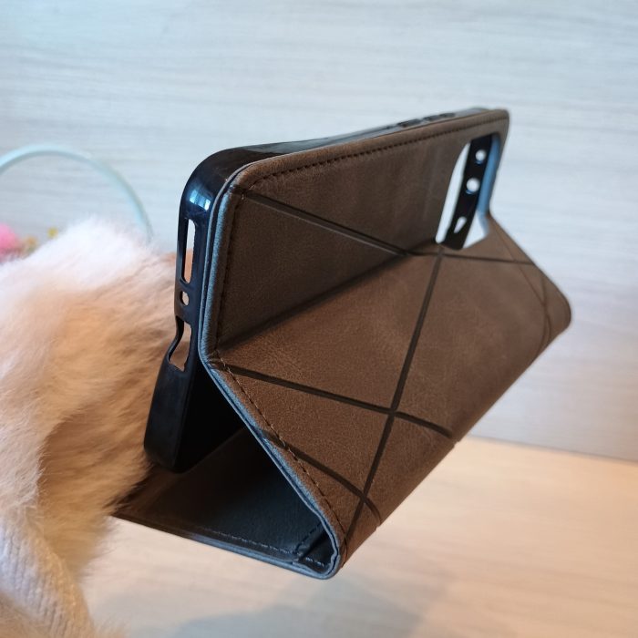 Чохол для xiaomi redmi 12 / сяомі редмі 12 книжка підставка з візитницею Business Leather Clasp сірий - Зображення 5