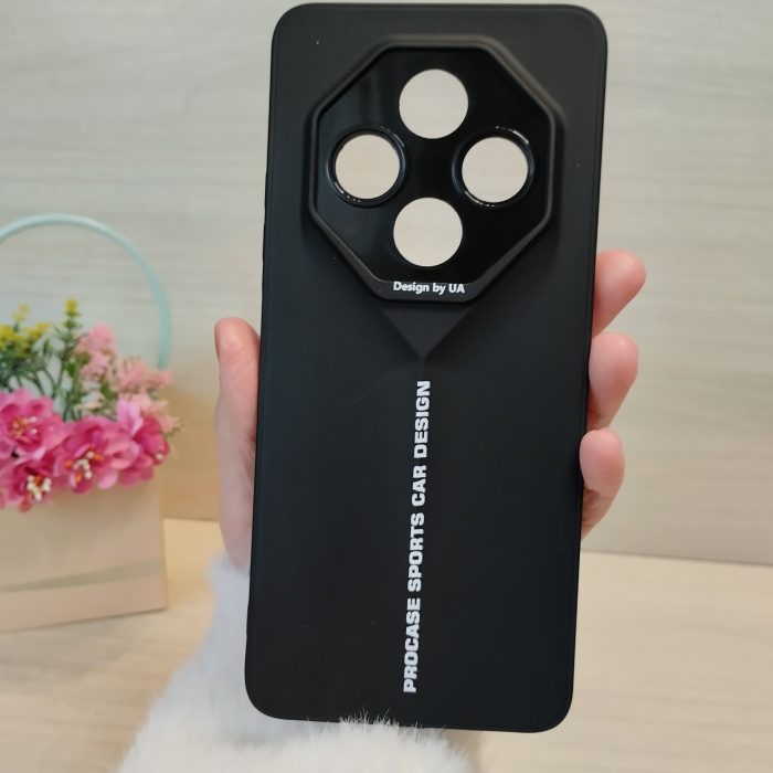 Чехол для xiaomi redmi 14c силіконовий однотонний бампер Sports Car Design (черный)