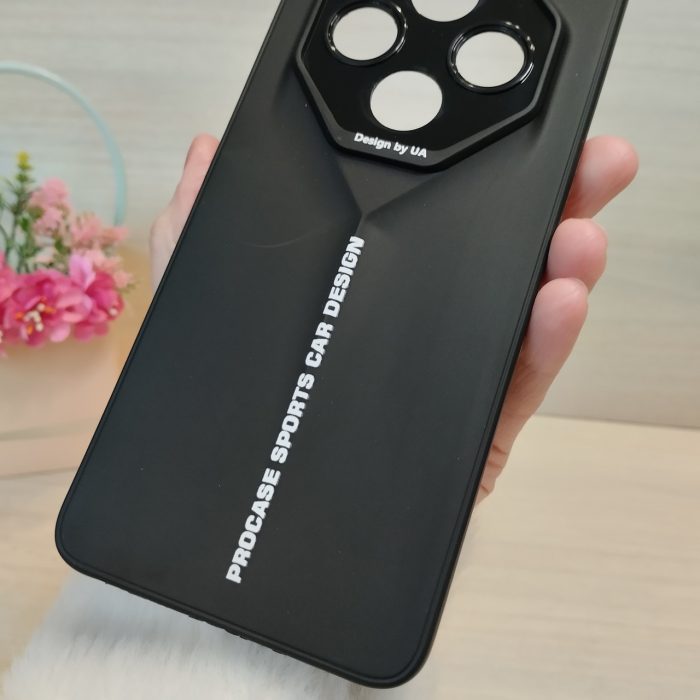 Чехол для xiaomi redmi 14c силіконовий однотонний бампер Sports Car Design (черный) - Зображення 7