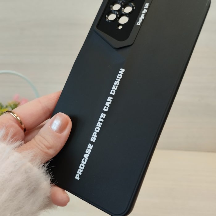 Чехол для xiaomi redmi Note 12 pro 4g силиконовый однотонный Sports Car Design (черный) - Зображення 5
