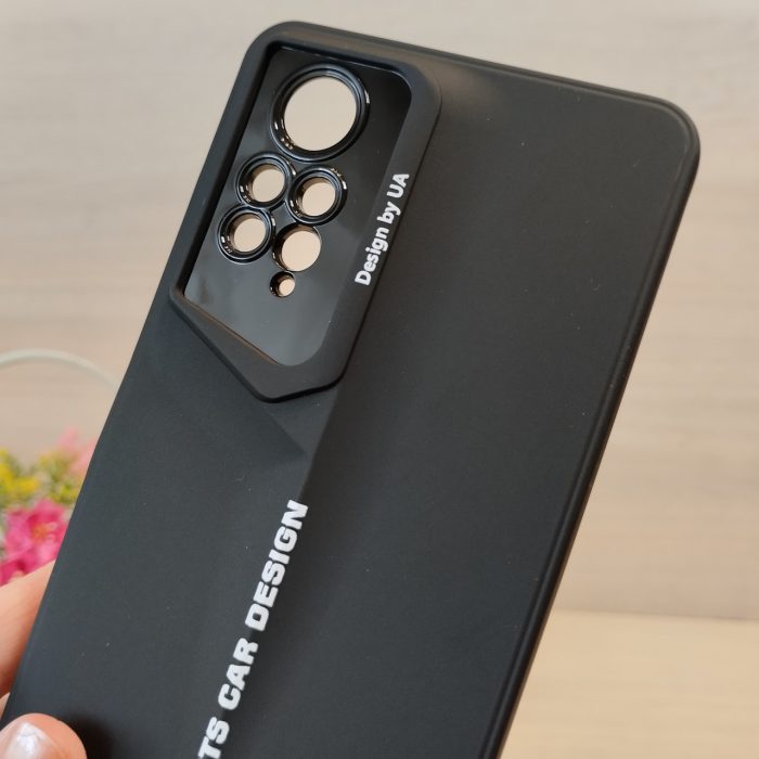 Чехол для xiaomi redmi Note 12 pro 4g силиконовый однотонный Sports Car Design (черный) - Зображення 6