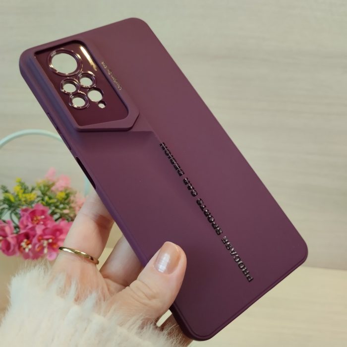 Чохол для xiaomi redmi Note 12 pro 4g силіконовий однотонний Sports Car Design (фіолетовий) - Зображення 2