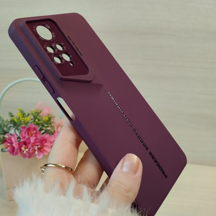 Чохол для xiaomi redmi Note 12 pro 4g силіконовий однотонний Sports Car Design (фіолетовий) - Зображення 3