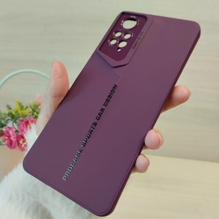 Чохол для xiaomi redmi Note 12 pro 4g силіконовий однотонний Sports Car Design (фіолетовий) - Зображення 7