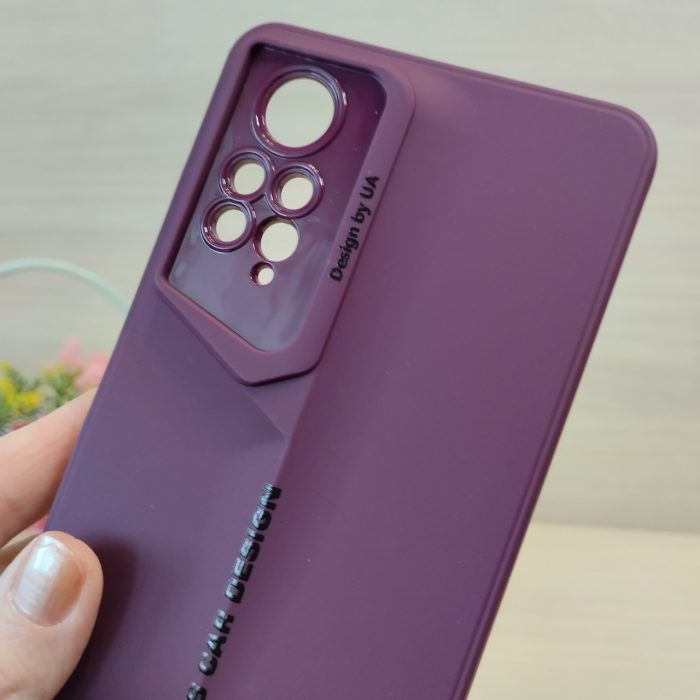 Чохол для xiaomi redmi Note 12 pro 4g силіконовий однотонний Sports Car Design (фіолетовий) - Зображення 5