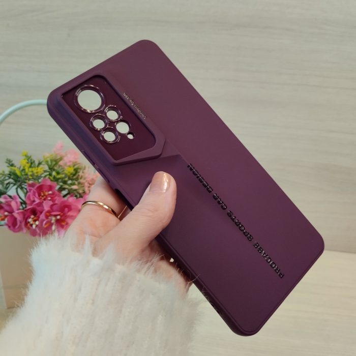 Чохол для xiaomi redmi Note 12 pro 4g силіконовий однотонний Sports Car Design (фіолетовий) - Зображення 8