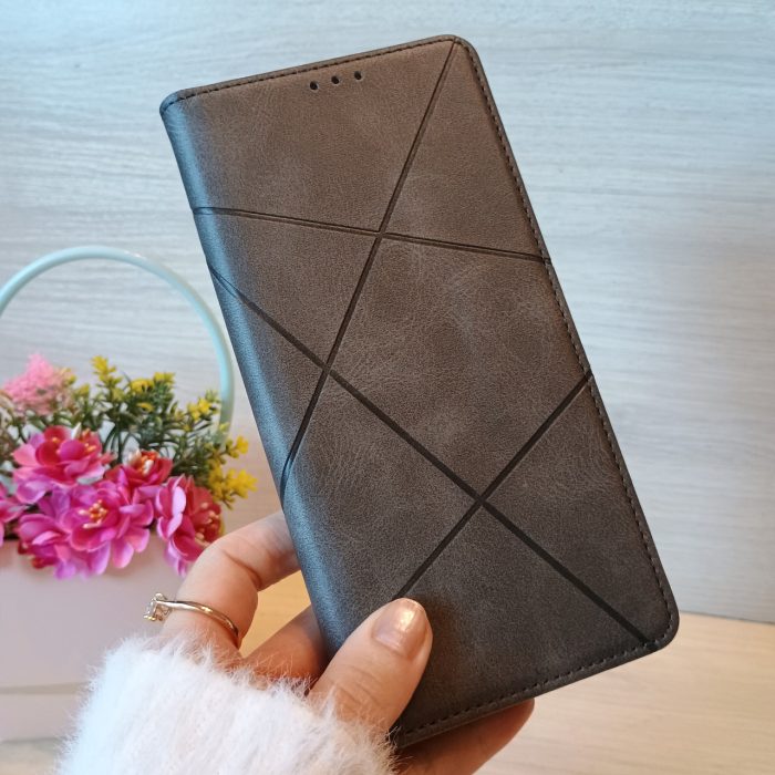 Чохол для Samsung A35 5g книжка підставка з магнітом і кишенями для карток (чорний) - Зображення 7