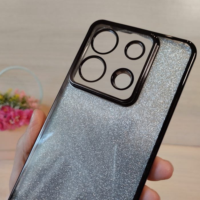 Чохол на xxiaomi redmi Note 13 pro 5g / poco x6 5g  силіконова жіноча накладка блискучий градієнт сірий - Зображення 6