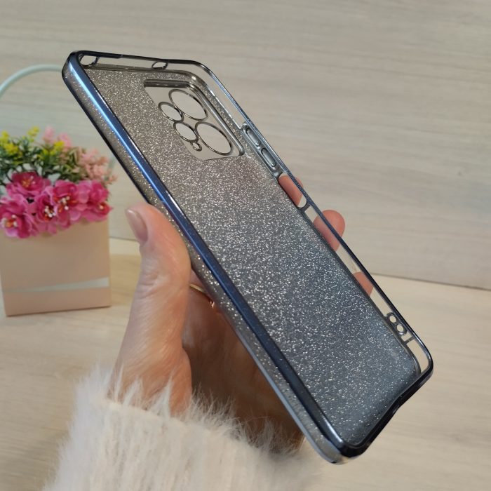 Чохол на xiaomi redmi Note 12 4g силіконова жіноча накладка блискучий градієнт синій - Зображення 10