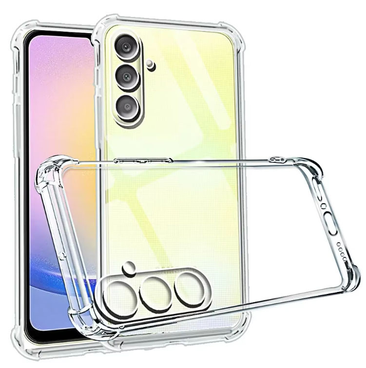 Чохол на samsung a25 силіконовий прозорий з посиленими кутами Silicone Cover Full Camera