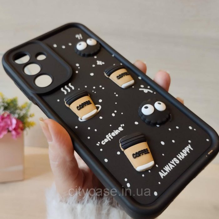 Чохол для Samsung a35 5g силіконовий з 3-D наклейками TPU Toys Case (чорний) - Зображення 3