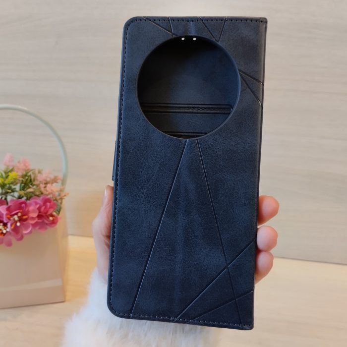Чохол для xiaomi redmi A3 книжка підставка з хлястиком і візитницею Business Leather червоний - Зображення 9
