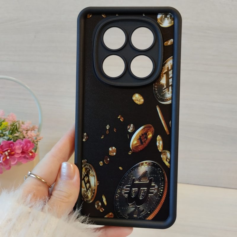 Чохол для xiaomi redmi Note 14 pro 4g силіконовий з малюнком Silicone Cover Full Camera (чорний)