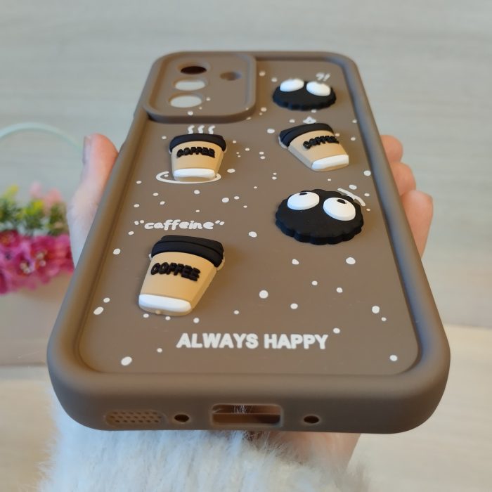 Чохол для Samsung a36 5g силіконовий з малюнком 3-D наклейками TPU Toys Case (коричневий) - Зображення 6