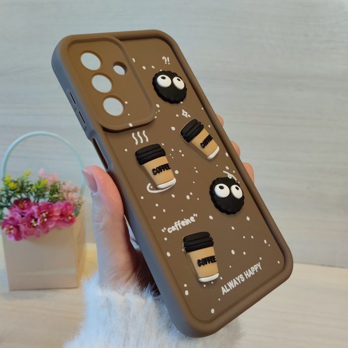 Чохол на Samsung A25 5g силіконовий з малюнком 3-D наклейками TPU Toys Case (коричневий) - Зображення 4