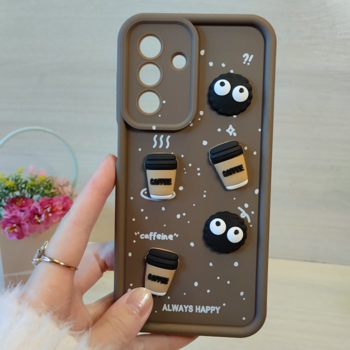 Чохол на Samsung A25 5g силіконовий з малюнком 3-D наклейками TPU Toys Case (коричневий) - Зображення 3