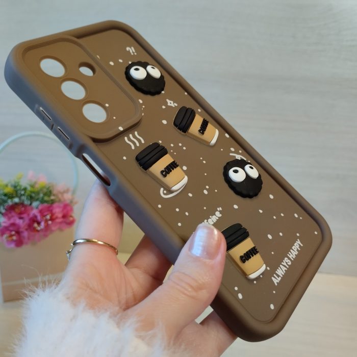 Чохол на Samsung A25 5g силіконовий з малюнком 3-D наклейками TPU Toys Case (коричневий) - Зображення 5
