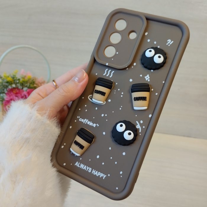 Чохол на Samsung A25 5g силіконовий з малюнком 3-D наклейками TPU Toys Case (коричневий) - Зображення 7