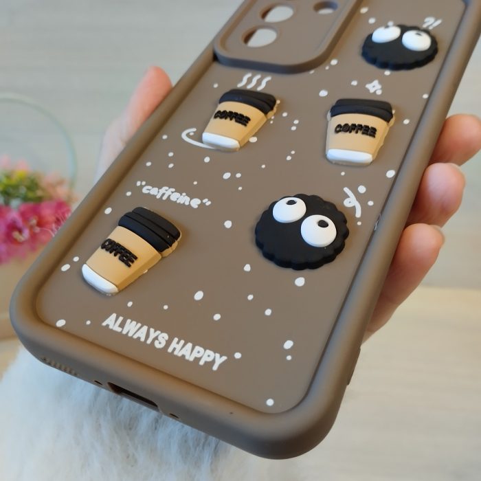 Чохол для Samsung a35 5g силіконовий з малюнком 3-D наклейками TPU Toys Case (коричневий) - Зображення 5