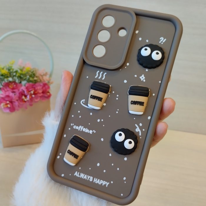 Чохол для Samsung a36 5g силіконовий з малюнком 3-D наклейками TPU Toys Case (коричневий) - Зображення 3