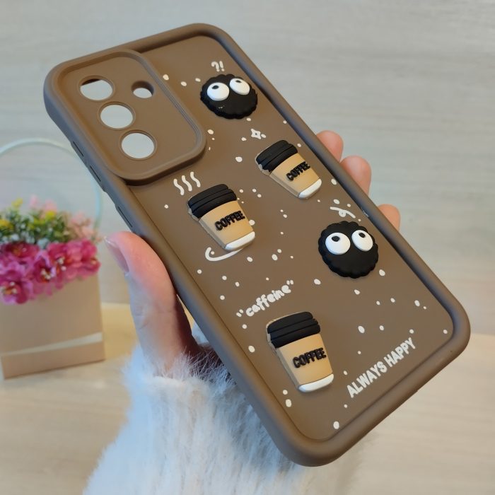 Чохол для Samsung a35 5g силіконовий з малюнком 3-D наклейками TPU Toys Case (коричневий) - Зображення 4