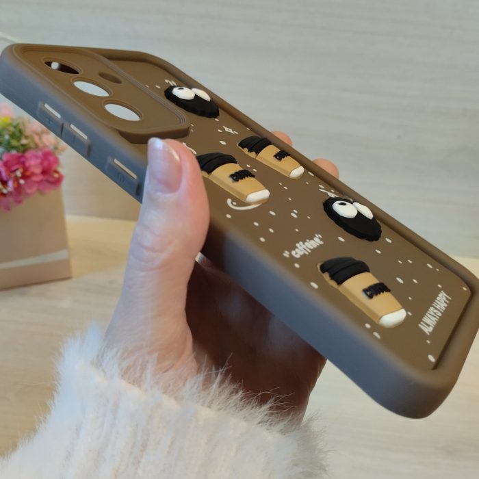 Чохол для Samsung a36 5g силіконовий з малюнком 3-D наклейками TPU Toys Case (коричневий) - Зображення 5