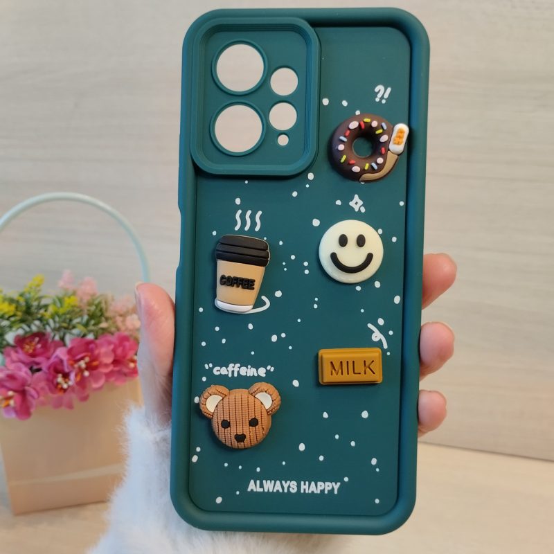 Чохол на xiaomi redmi Note 12 4g силіконовий з 3-D наклейками TPU Toys Case (синій)