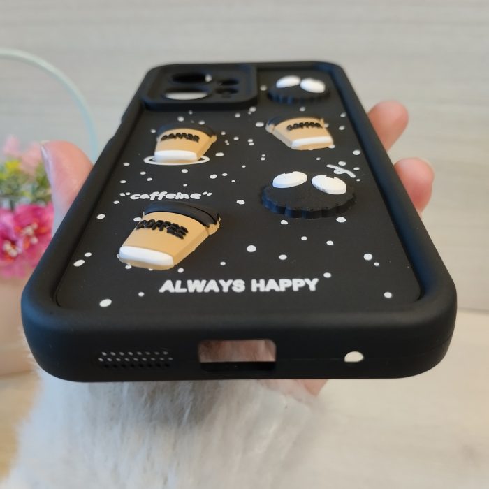 Чохол на xiaomi redmi Note 12 4g силіконовий з 3-D наклейками TPU Toys Case (чорний) - Зображення 8