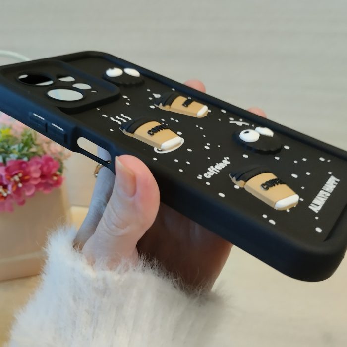 Чохол на xiaomi redmi Note 12 4g силіконовий з 3-D наклейками TPU Toys Case (чорний) - Зображення 4