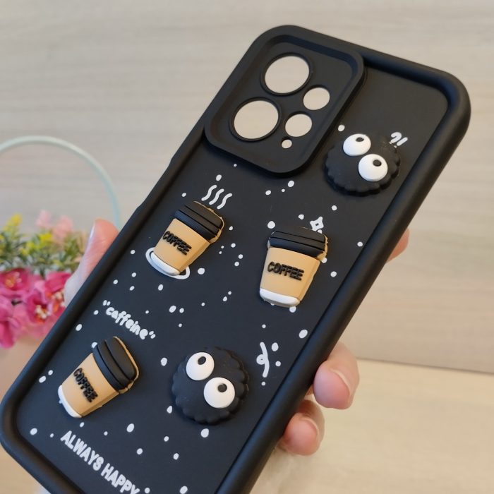 Чохол на xiaomi redmi Note 12 4g силіконовий з 3-D наклейками TPU Toys Case (чорний) - Зображення 5