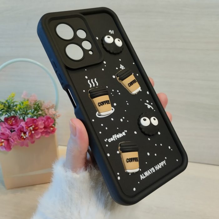 Чохол на xiaomi redmi Note 12 4g силіконовий з 3-D наклейками TPU Toys Case (чорний) - Зображення 3